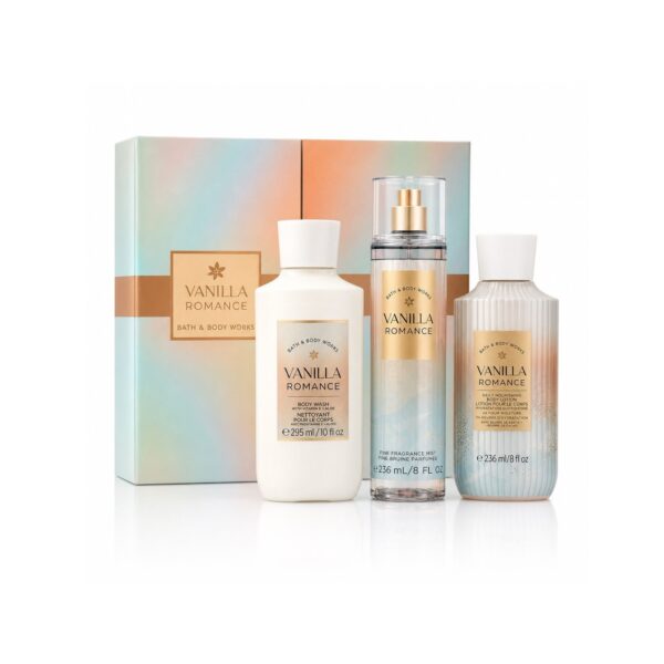 Bath & Body Works Vanilla Romance 3-piece body care gift set